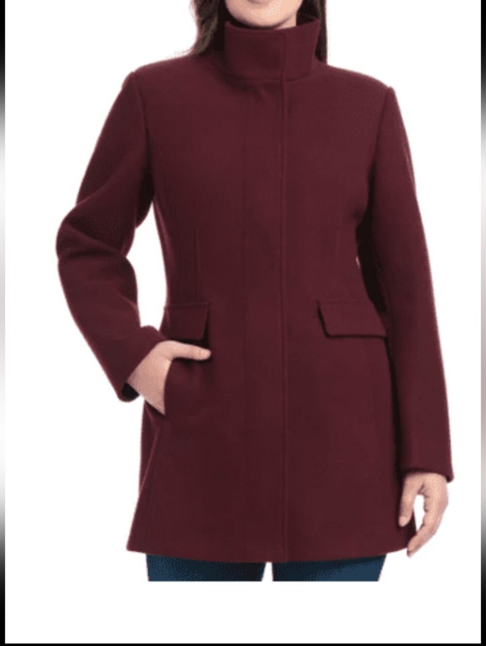 Vince Camuto Burgundy Coat Size XL